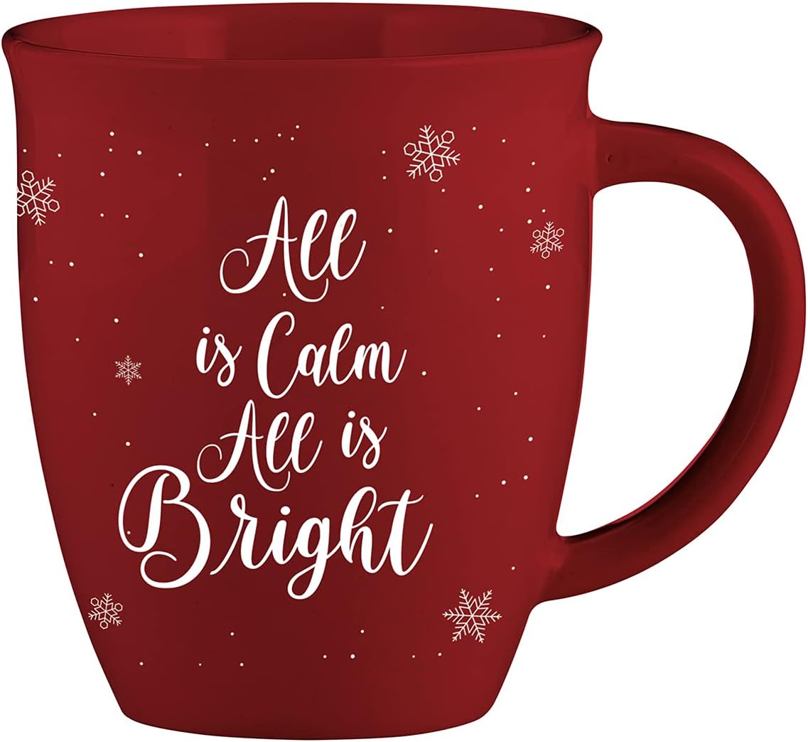 FaithworksChristmas Collection Ceramic Mug, 4.5 Inches, Red (J0862)