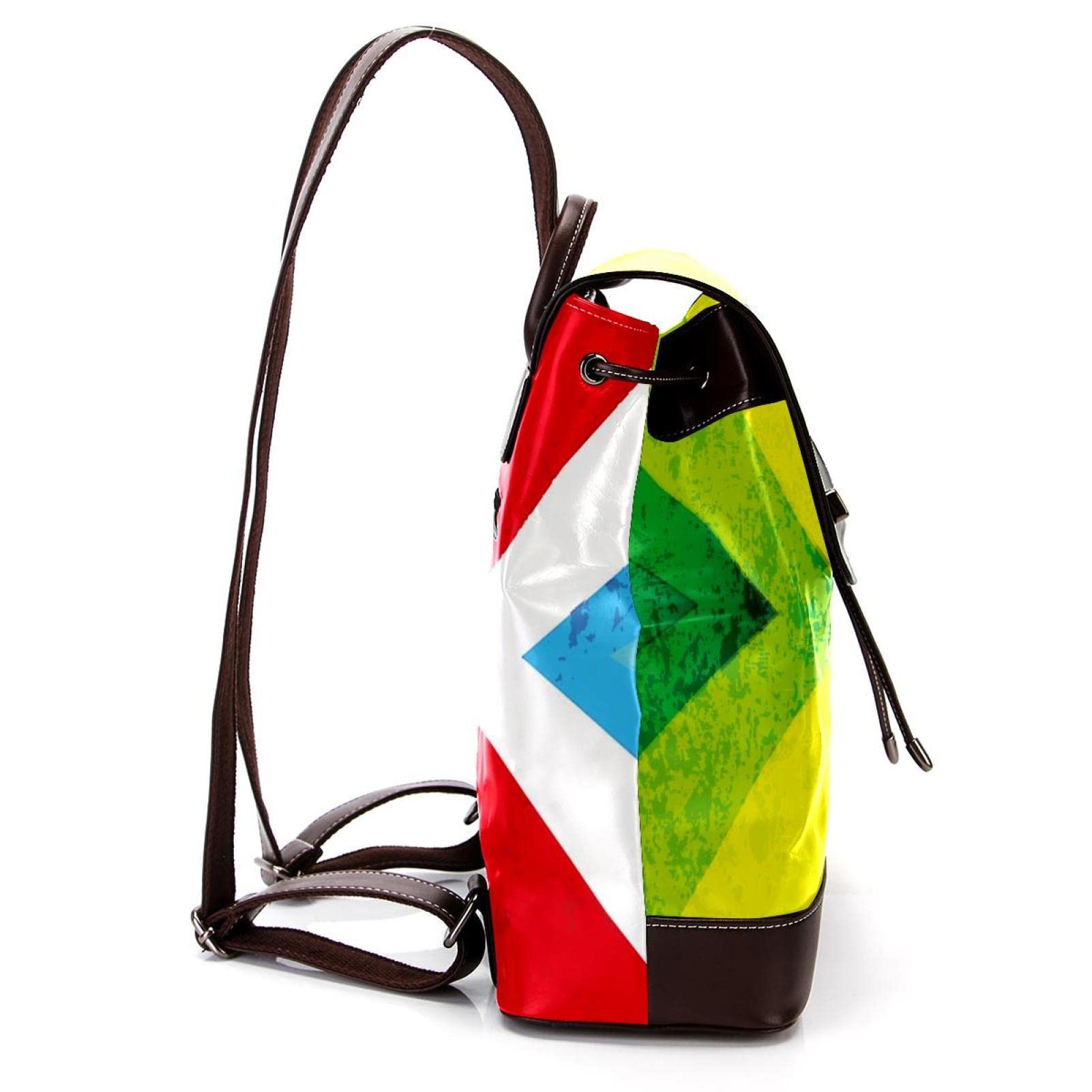 Moda damska plecak niebieski siłownia mężczyzna miękka sztuczna skóra klapa torba na ramię szkoła torba podróżna, MultiColor 14
