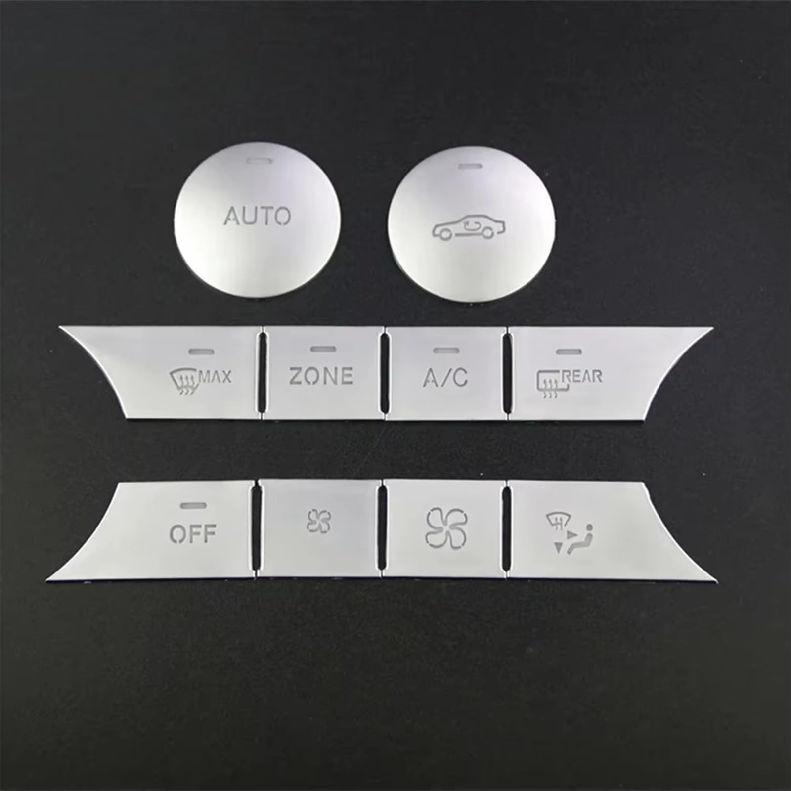 Button Trim Compatible with Benz CLS GLK ML S204 W166 C218 X166 X204 W164 Car Center Console Air Conditioning Button Cover