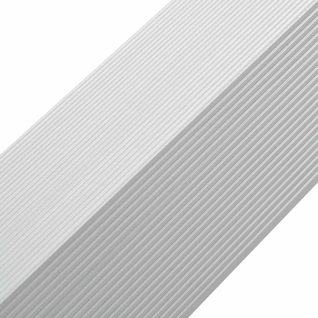 Aluminiowy profil kątowy 170 cm 5 szt. srebrny | Do krawędzi tarasu WPC, ochrona krawędzi, profil L, odporny na warunki atmosferyczne, odporny na korozję