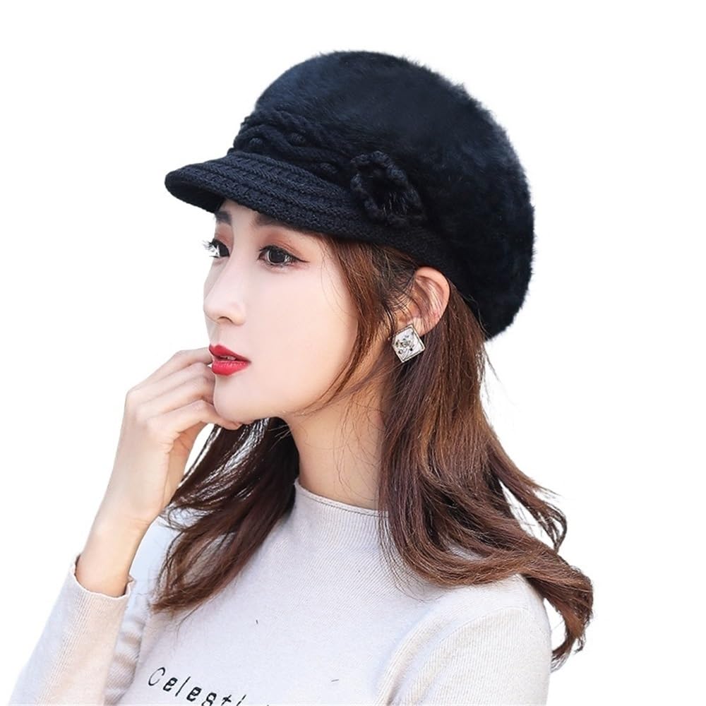 Bonnet Ample avec Bord Femme : Fini le Froid aux Oreilles avec ce Béret Tricoté