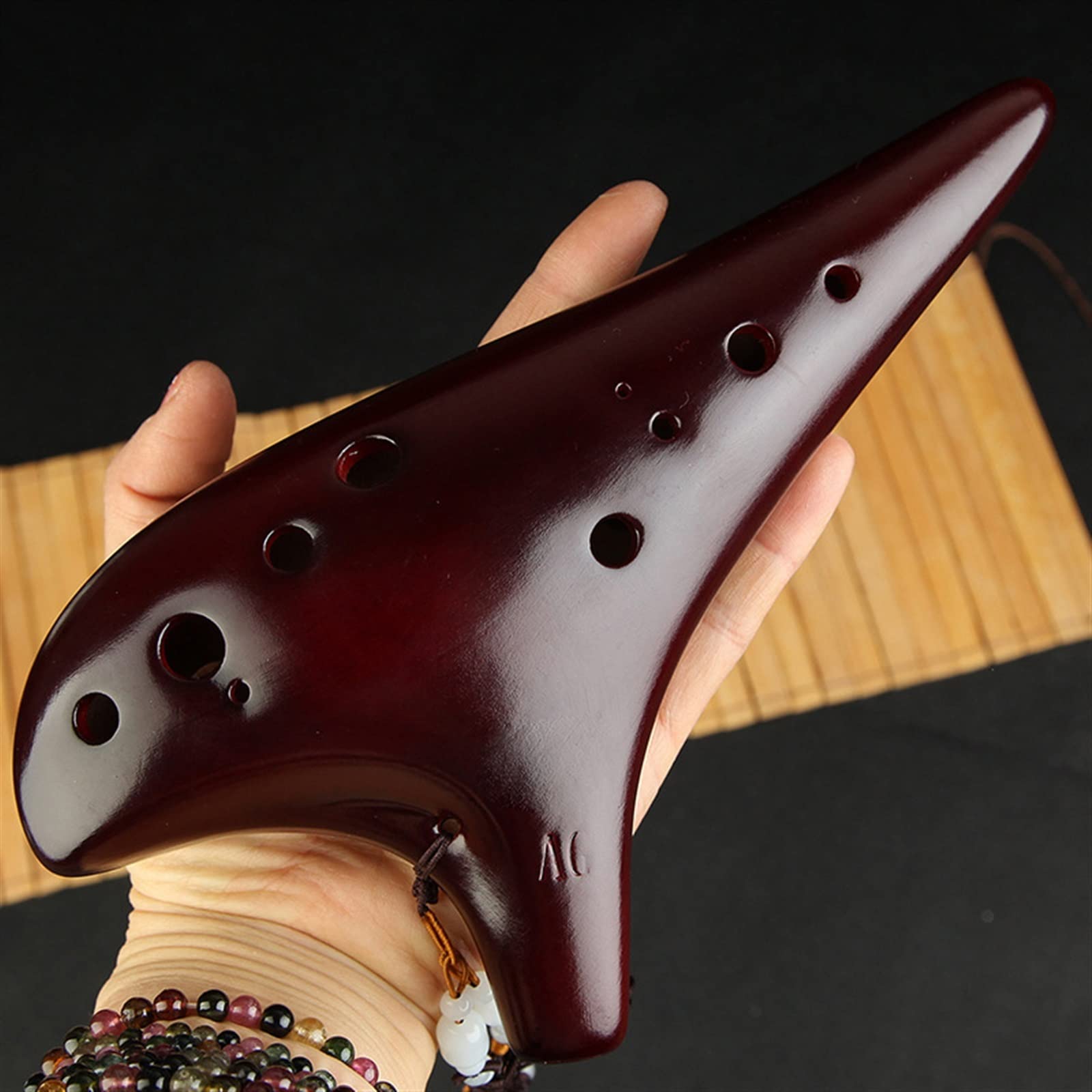 Profesjonalny 12-otworowy Altowy Ceramiczny Ceramiczny Instrument Muzyczny Dla Początkujących Wędzony Ocarina Brzmi Dobrze początkujących ocarina
