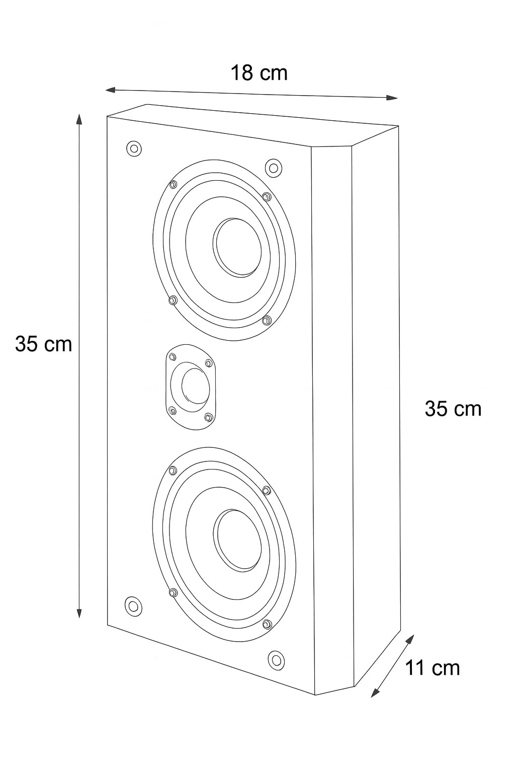 Dynavoice Magic FX-4 Blanco – Altavoces Surround para Cine en Casa (Pareja), Montaje en Pared o Techo, Compatibles con Dolby Atmos.