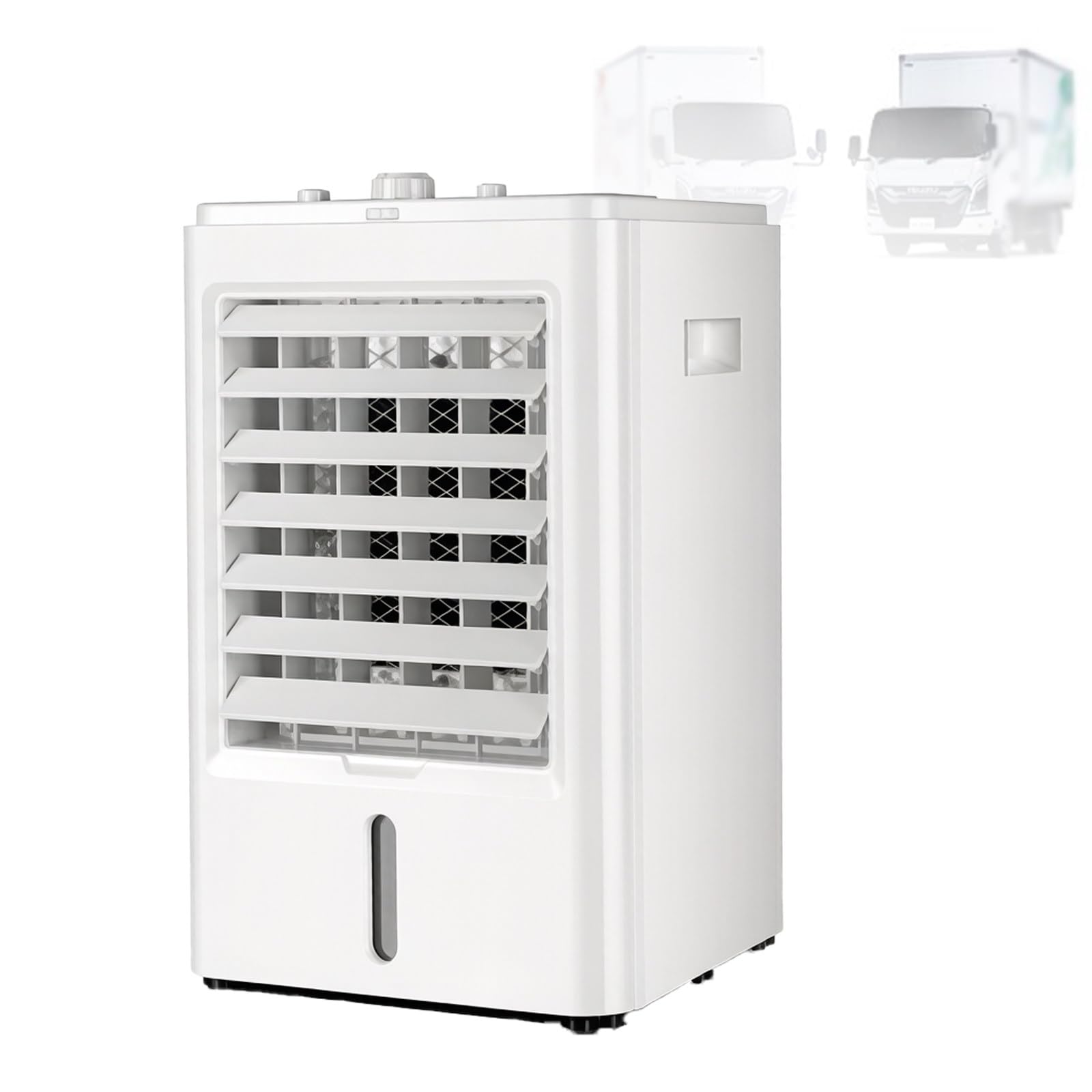 Mini Aire Acondicionado PortáTil para Autocaravanas, Enfriador Evaporativo con Control Remoto, 3 Velocidades De Viento Y Temporizador, para Autocaravanas Y Camiones 24V