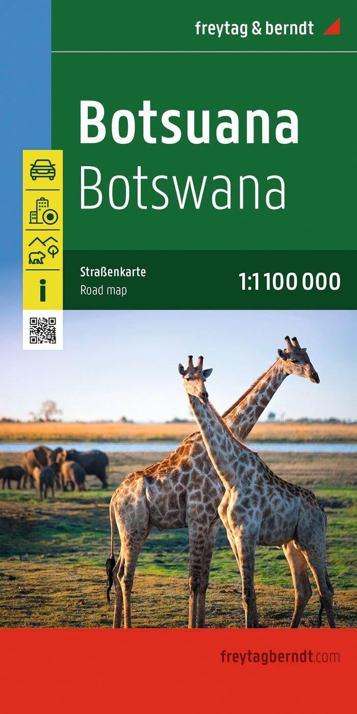 Botswana 1:1100 000 by Freytag-Berndt (Sheet map, folded)