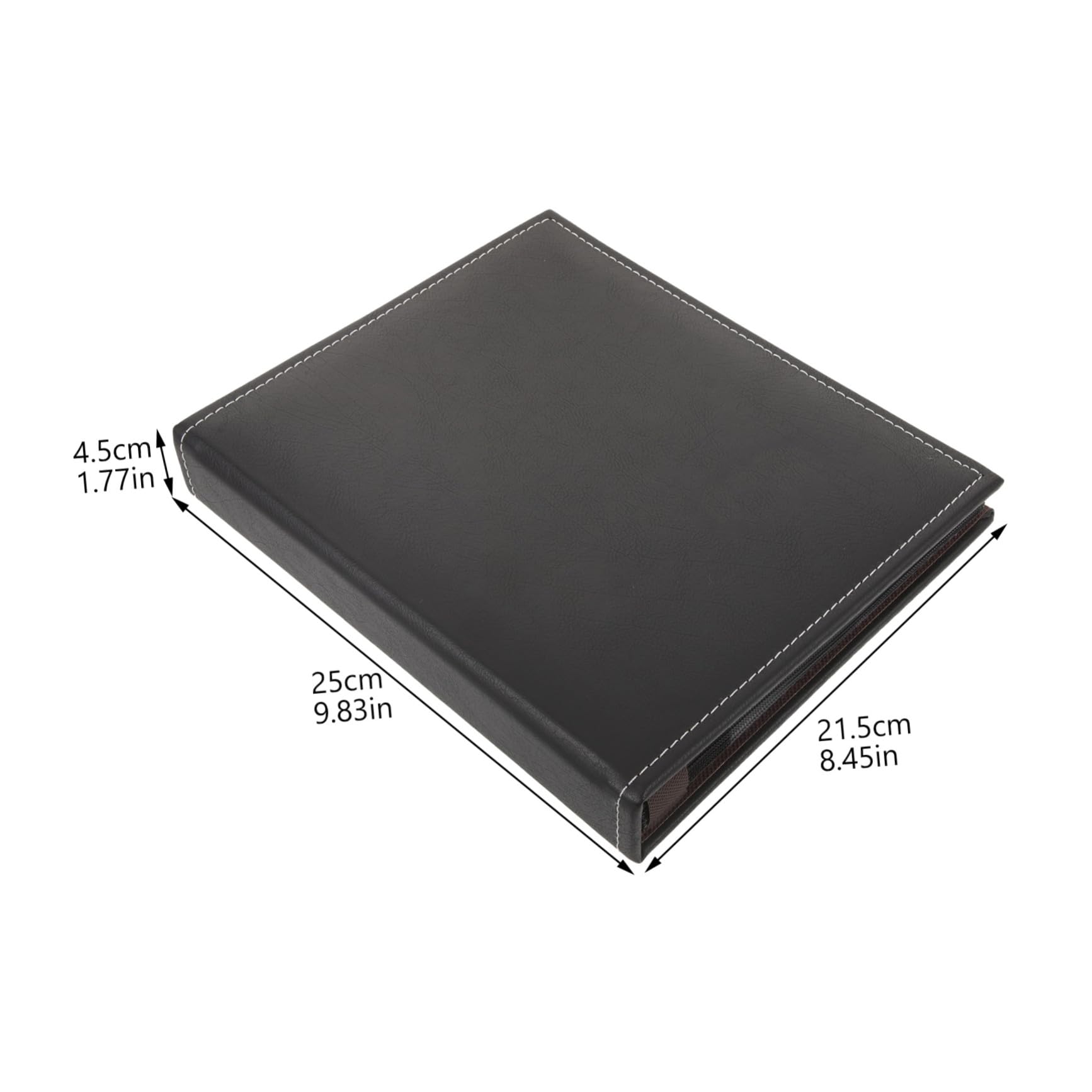 STOBAZA Álbum de Fotos DIY Tapa de Cuero Negro, Libro de Álbumes para Recuerdos de Boda, Práctico y Resistente al Desgaste