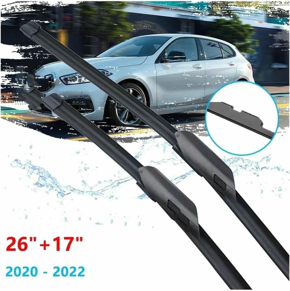 Limpiaparabrisas ZHUNDU para Serie 1 F40 para Hatchback 2020 2021 2022 Escobillas de limpiaparabrisas Delanteras Accesorios para Coche Escobillas de limpiaparabrisas
