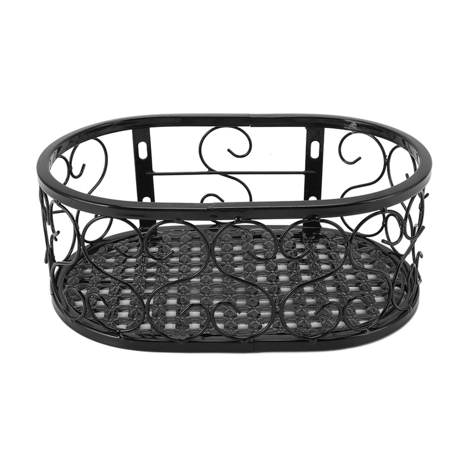 Patio Railing Shelf Plant Pots Holder, Attractive Anti Bending Hanging Metal Plant Stand Space