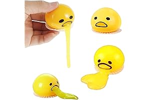 Yellow Round Vomiting Stress Relief Ball