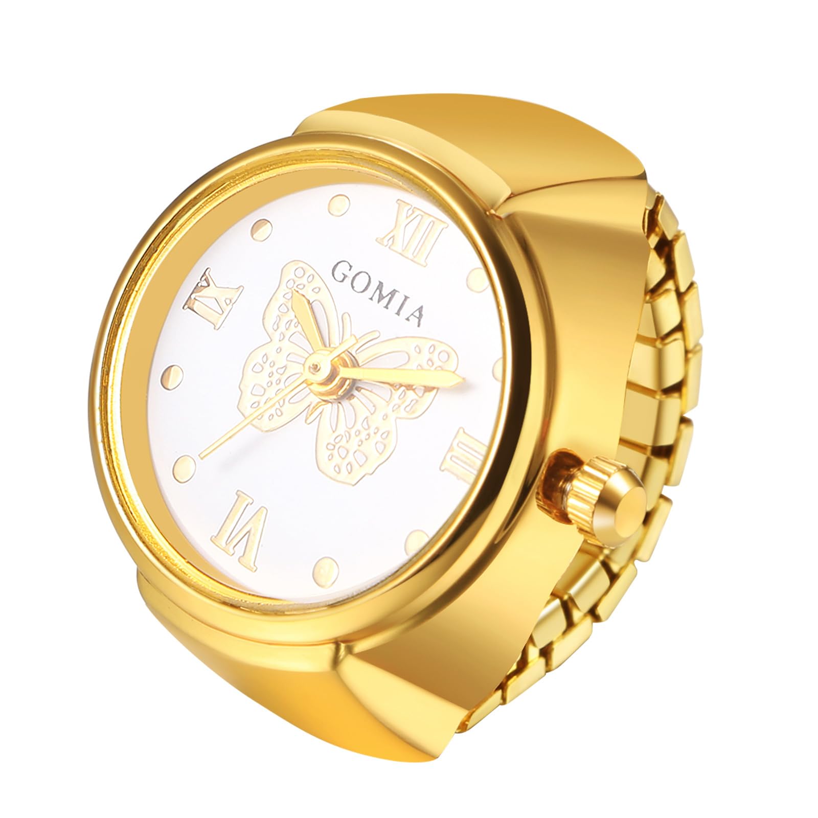 JewelryWe Damenuhr Elastische Uhr mit Pulsberechnung: 12/24H