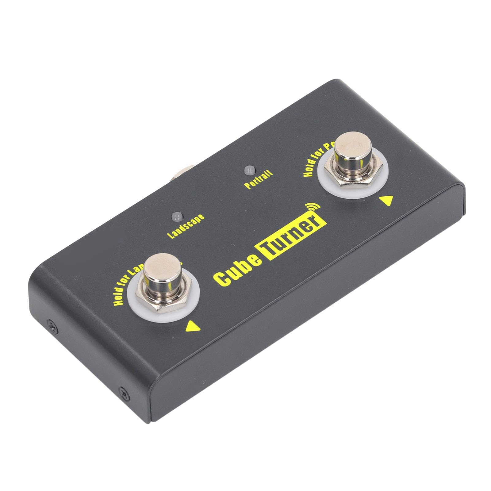 Page Turner Pedal Drahtlos 10m Reichweite Wiederaufladbar Musiknoten Fußpedal Kompatibel mit Tablets für Musiker Präsentatoren Gitarristen Robustes Metallgehäuse Tragbar für Probe