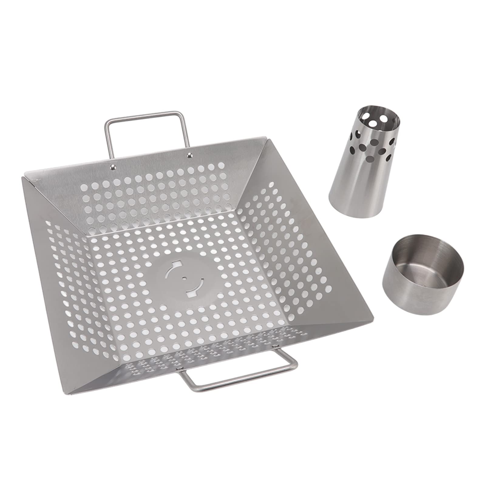 Pilipane Stainless Steel Beer Can Chicken Roaster Stand Holder with Handles for Grill and Smoker