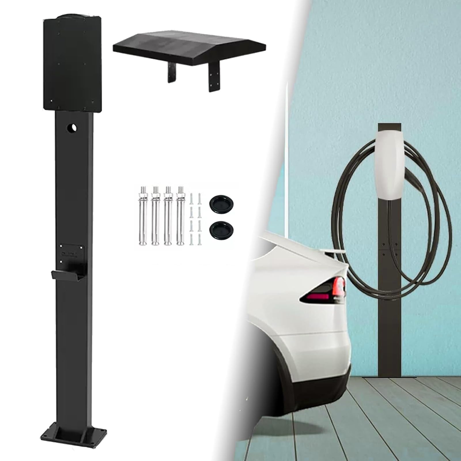 Amazon.com: EV Charger Pedestal Charger Stand, Weather Protection Hood,  Electric Vehicle Charging Stations, Outdoor EV Charging Stand, Corrosion  Resistance(Black) : Automotive