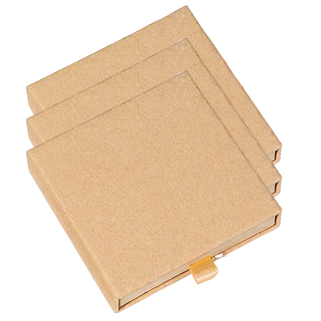 XPEX Caja de Regalo de Joyería Pequeña Blanca Cuadrada Extraíble 3 Piezas