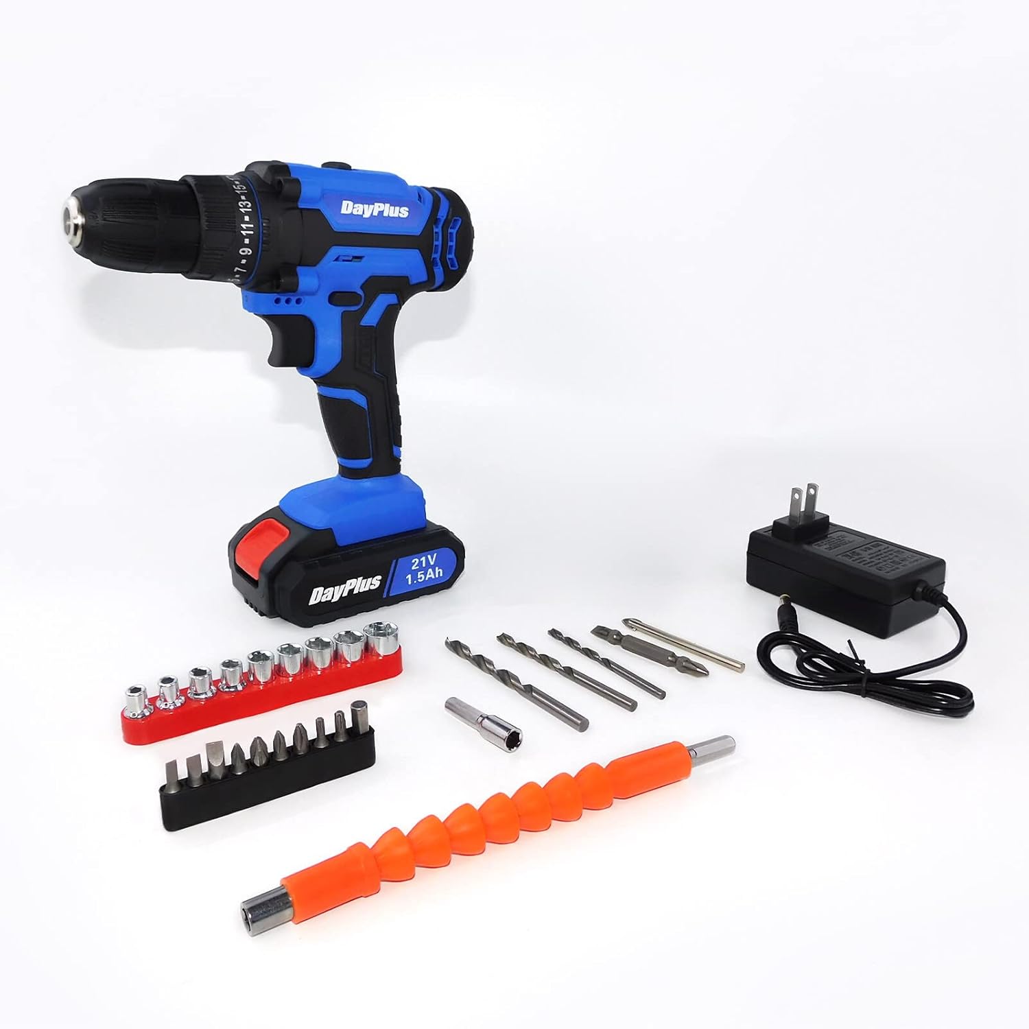 Portable Cordless Drill LiIon Electric Driver Kit Tool