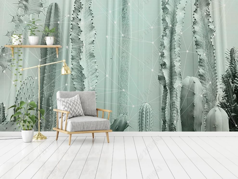 Papier peint intissé cactus idéal pour relooker un mur de restaurant ou salon