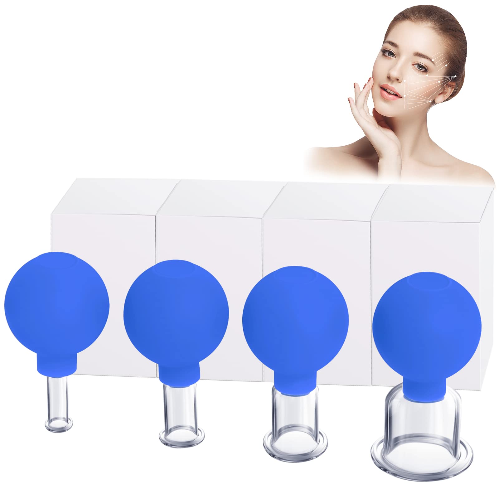 Buy Glass Facial Cupping Set, Face Cupping Set Anti Aging, Fireless