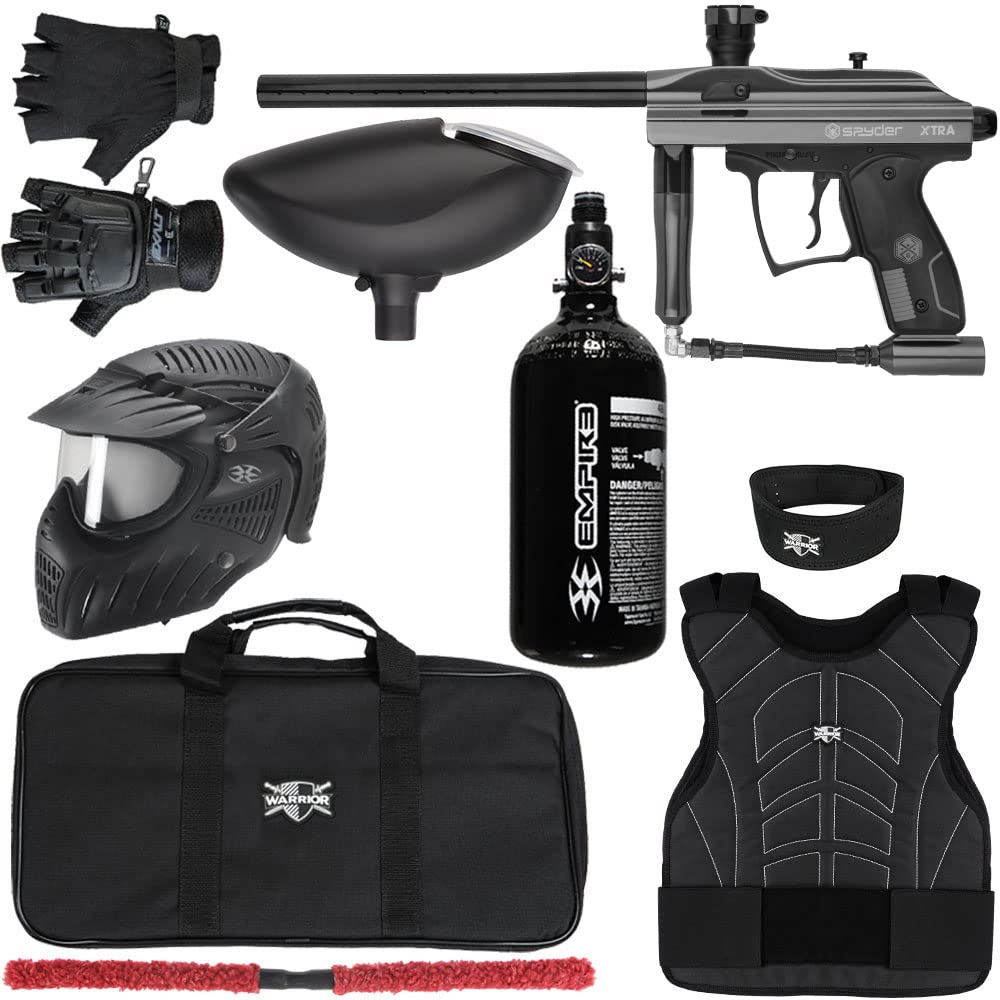 Action Village Kingman Spyder Xtra Level 2 Protector Paintball Gun Package Kit