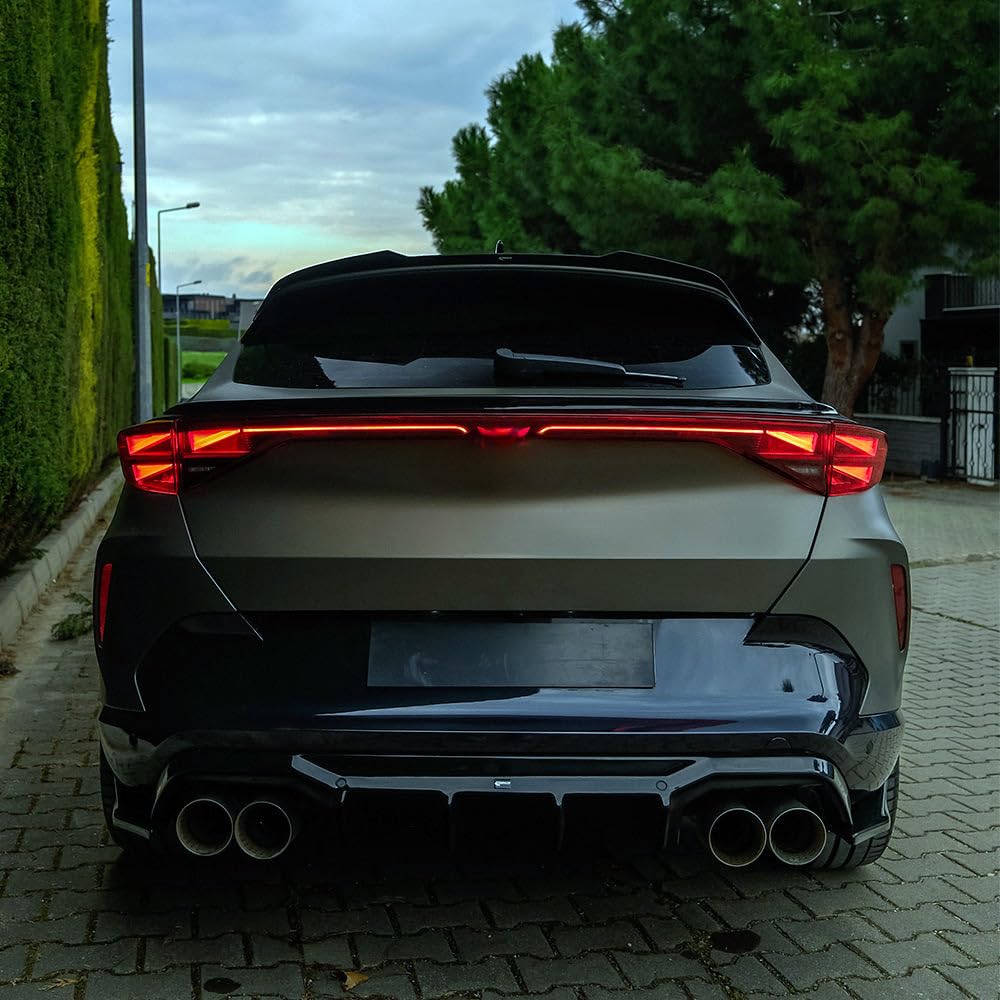 Diffusore Posteriore Oneway compatibile con Cupra Formentor 2020-2024 e Facelift 2024- - Versione 2 - Nero lucido