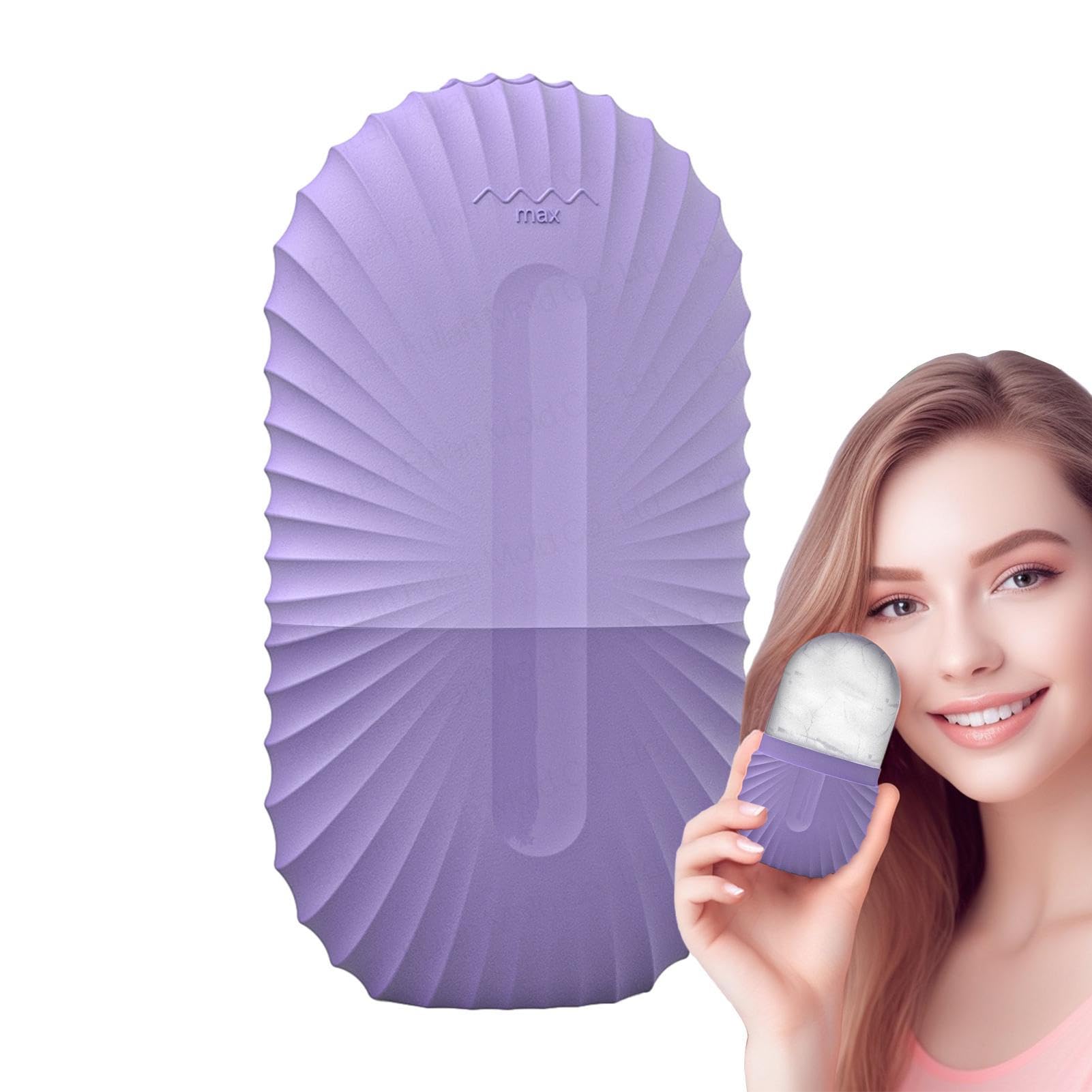 Yusheng Ice Facial Mold | Food Grade Cooling Face Ice Roller Silicone,Facial Roller Massage Skincare Tool for Face, Eye, Neck, Brighten Skin, Reduce Puffiness