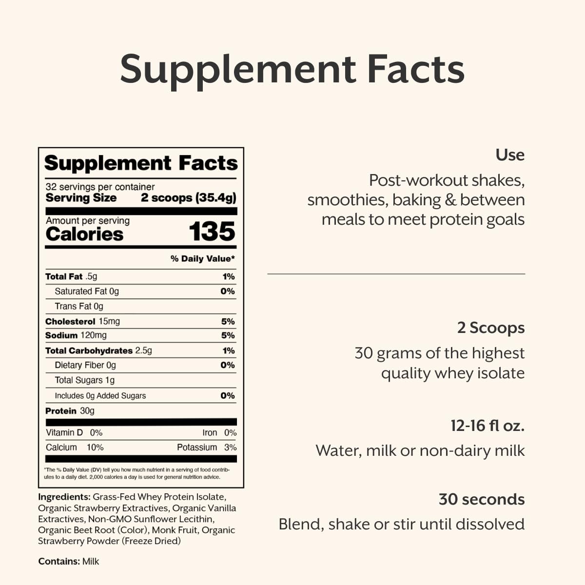 ProMix Nutrition Whey Isolate Powder, Strawberry Milk - 2.5lb — Amazon image 6