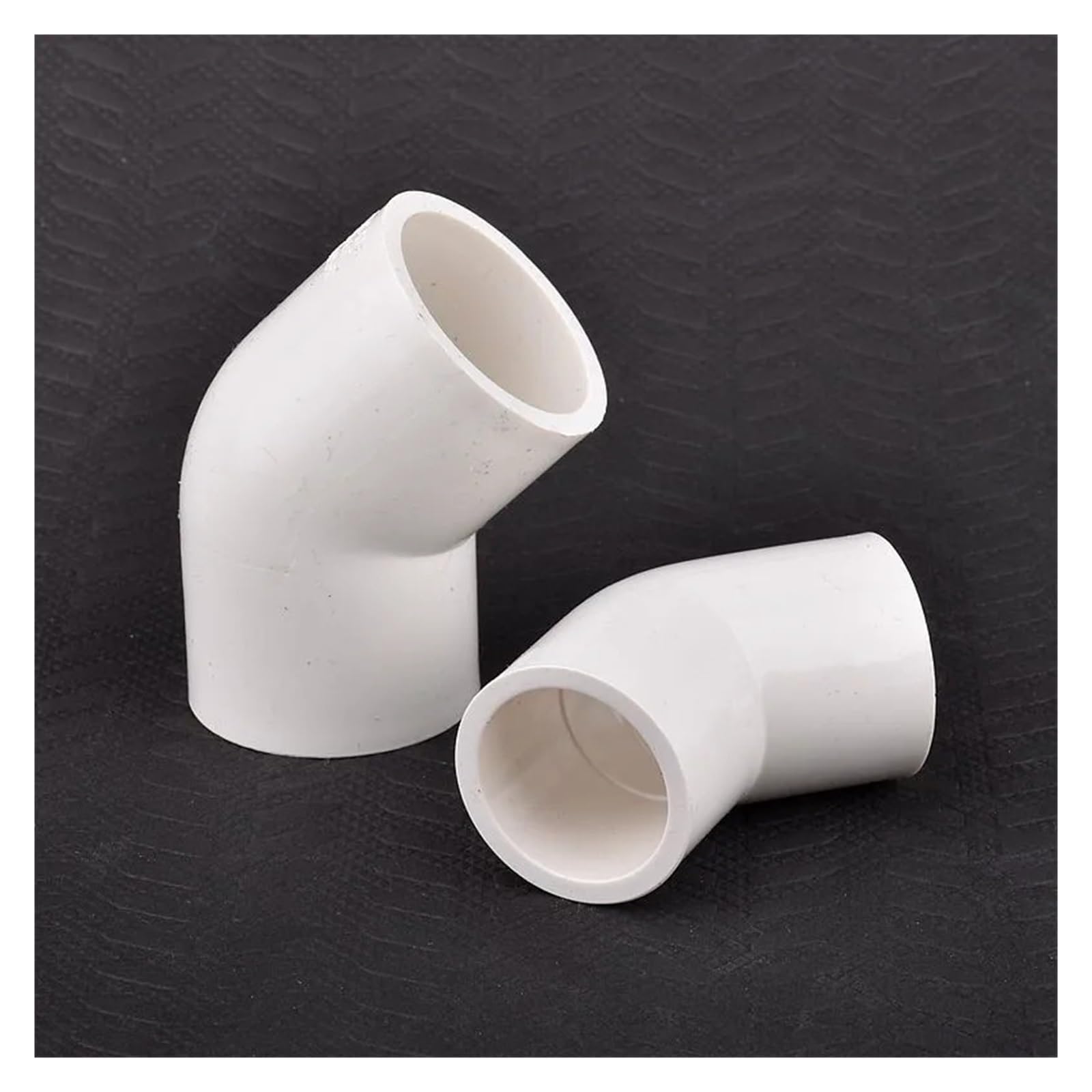 Raccords de tuyaux en PVC blanc, connecteurs té à coude droit, coupleur Tube Joint plastique, adaptateur for Aquarium, 20/25/32/40/50mm Convient pour l'irrigation(90 Elbow,ID 40mm (2pcs))