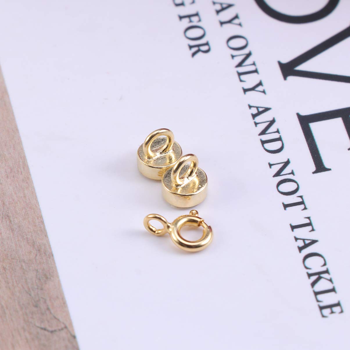 DECORNIJIA Magnet- & Federringverschlüsse Aus Sterling Silber - Starke DIY Schmuckverschlüsse