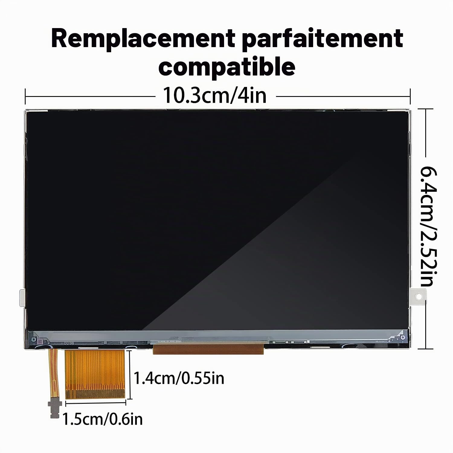 OSTENT Fix Réparation écran LCD de Remplacement pour Sony PSP 3000 Console