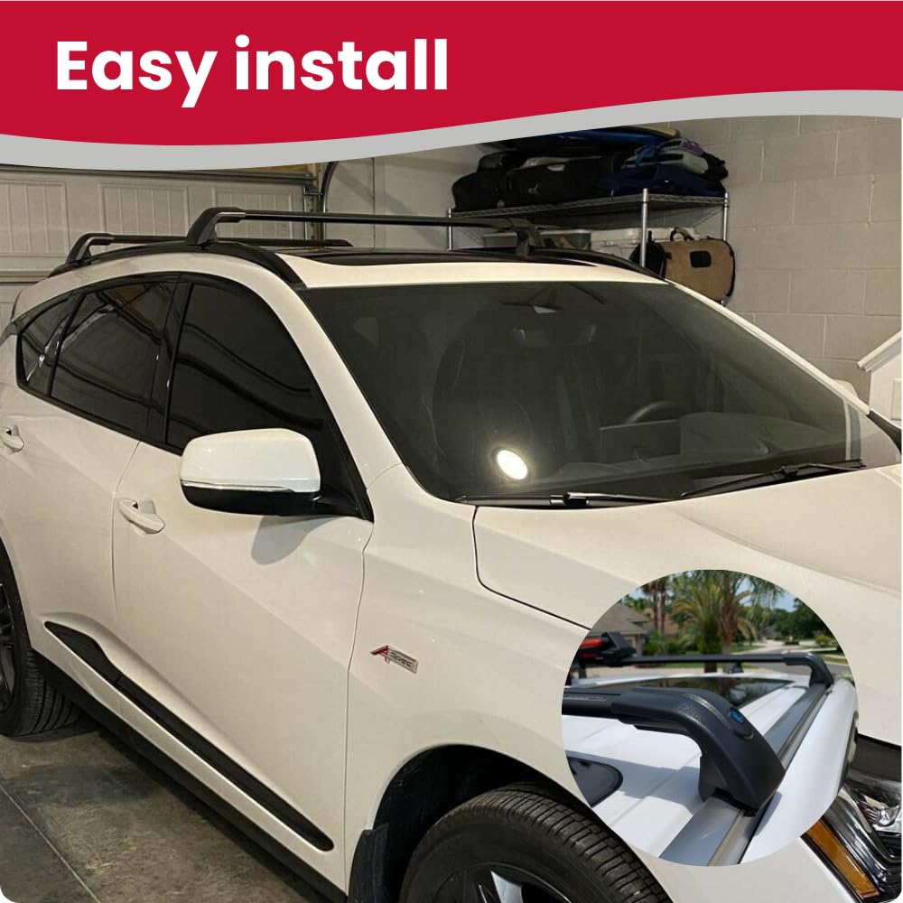 Roof Rack Basket Snailfly Upgraded 260 LBS Load Cross Bars Fit For