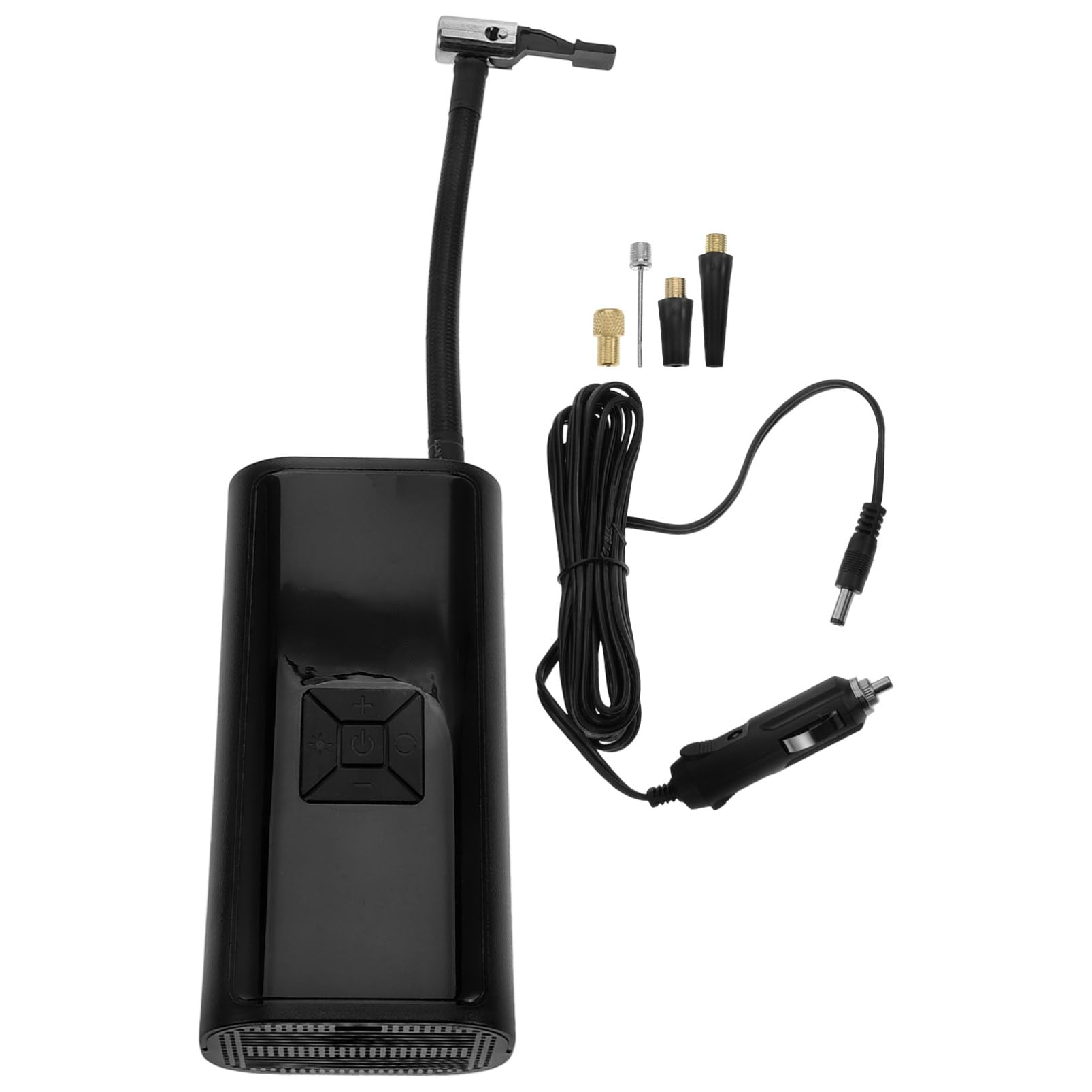 PRETYZOOM Bomba de Aire Portátil Compacta para Neumáticos de Bicicleta | 1 Juego, Negro Abs, 3 X 1500mah, Presión 3-150psi y Precisión ±1.5psi, 60w 7.4v