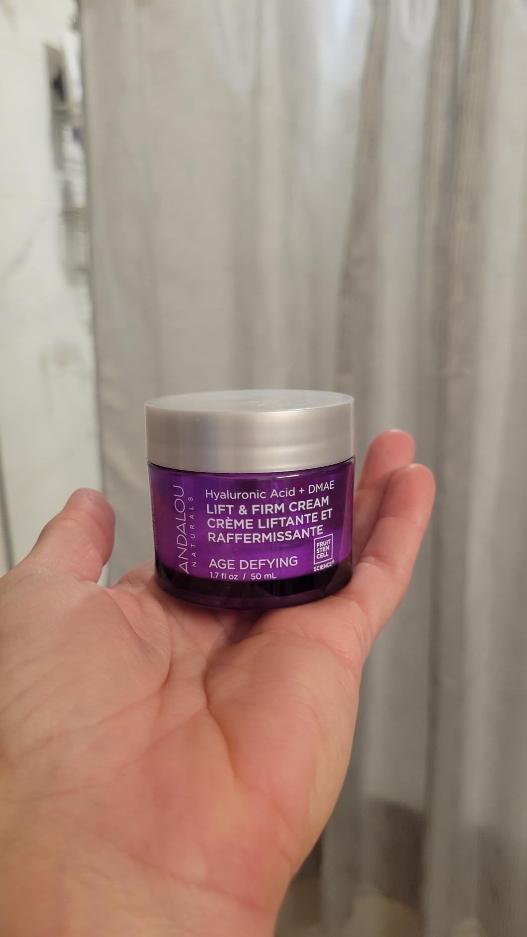 Andalou Naturals Hyaluronic DMAE Lift & Firm Skin Cream | Anti Aging Face Moisturizer with Hyaluronic Acid | Helps Reduce Fine Lines & Wrinkles | 1.7 oz