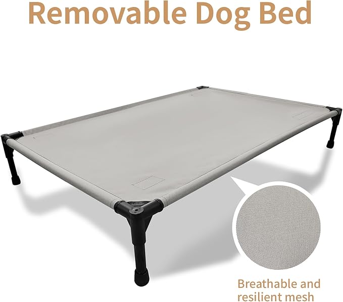 Cama Elevada Refrescante para Perros Grande con Malla Lavable miniatura 5