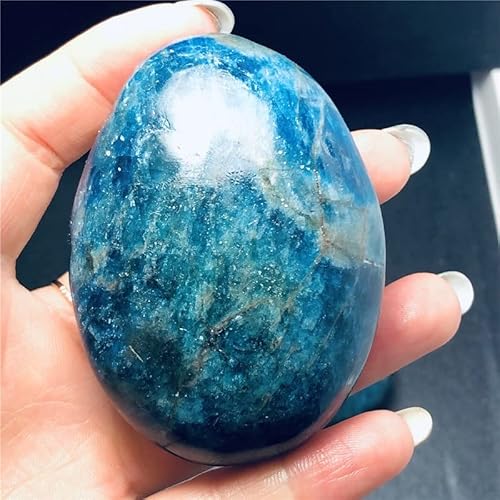 JUIYU Pedra de cristal natural apatita cristal pedra áspera amostra presentes (tamanho: 70-90G)