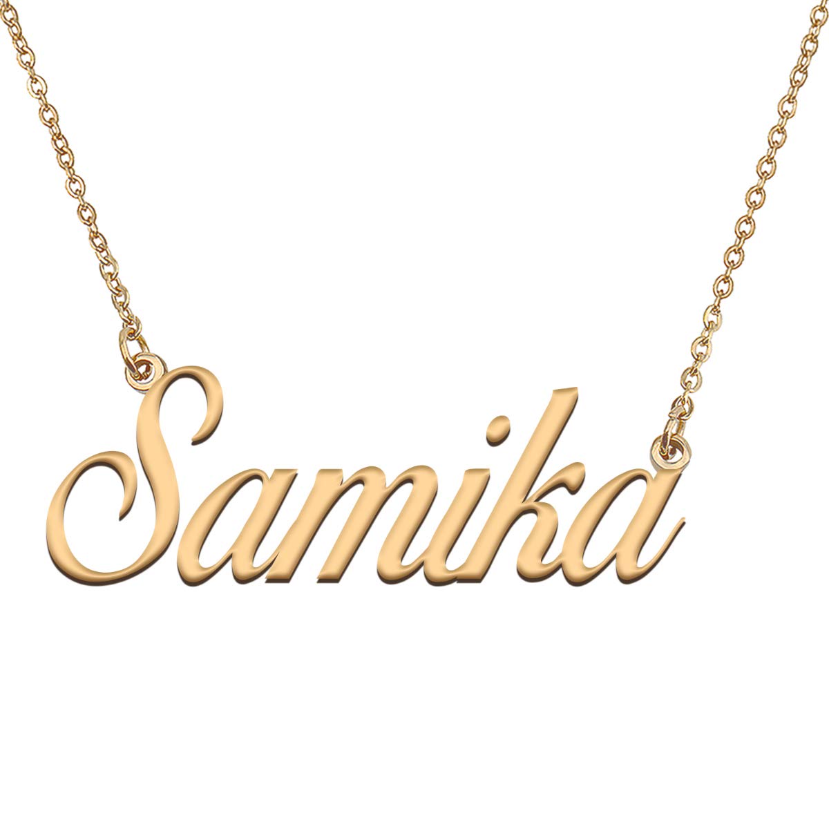 HUAN XUN Custom Name Necklace Gold Personalized Pendant Gifts for Best Friends