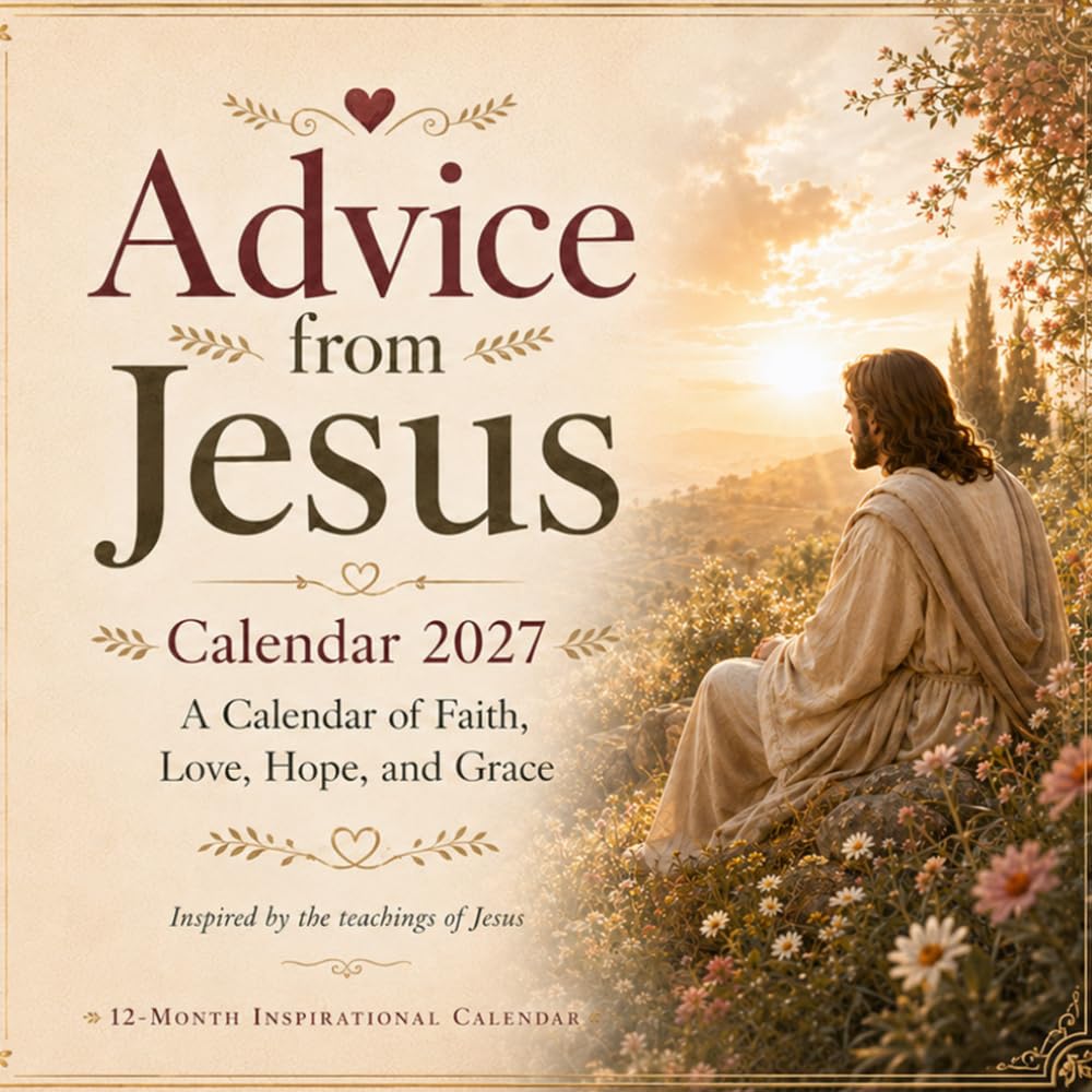 Advice From Jesus: A Calendar of Faith, Love, Hope, and Grace 2027 | Inspirational Christian Monthly Planner with Bonus January–March 2028