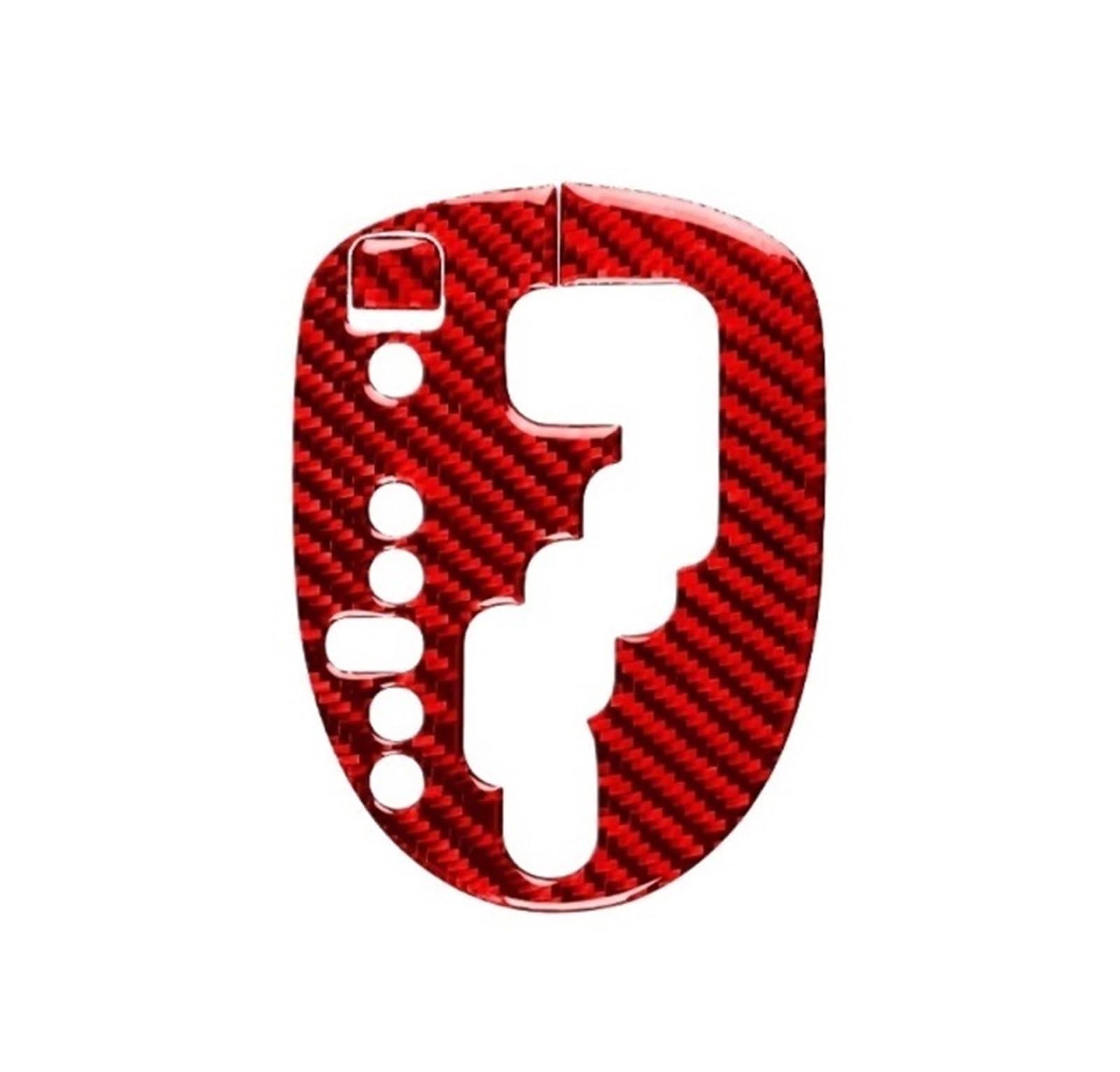 Interior Styling Sticker Carbon Fiber Car Gear Shift Panel Sticker for Toyota for Yaris 2006 2007 2008 2009 2010 2011 LHD RHD Accessories Decoration(for LHD Red Inner)