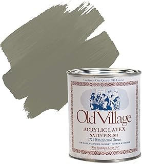 Old Village 1721qt Acrylic Latex Paint 1 Qt- Rittenhouse Green