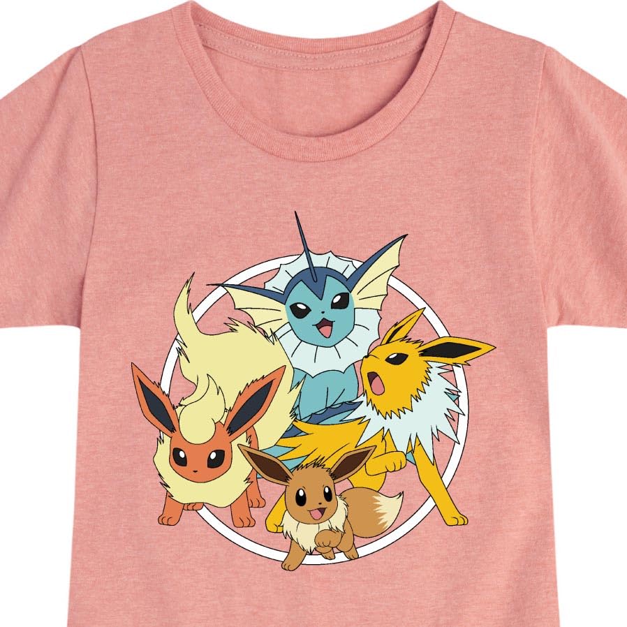 HYBRID APPAREL - Pokémon - Eevee Group - Youth Girls Short Sleeve Graphic T-Shirt3
