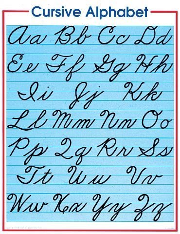 Cursive Alphabet (Cheap Charts): Amazon.co.uk: Frank Schaffer ...