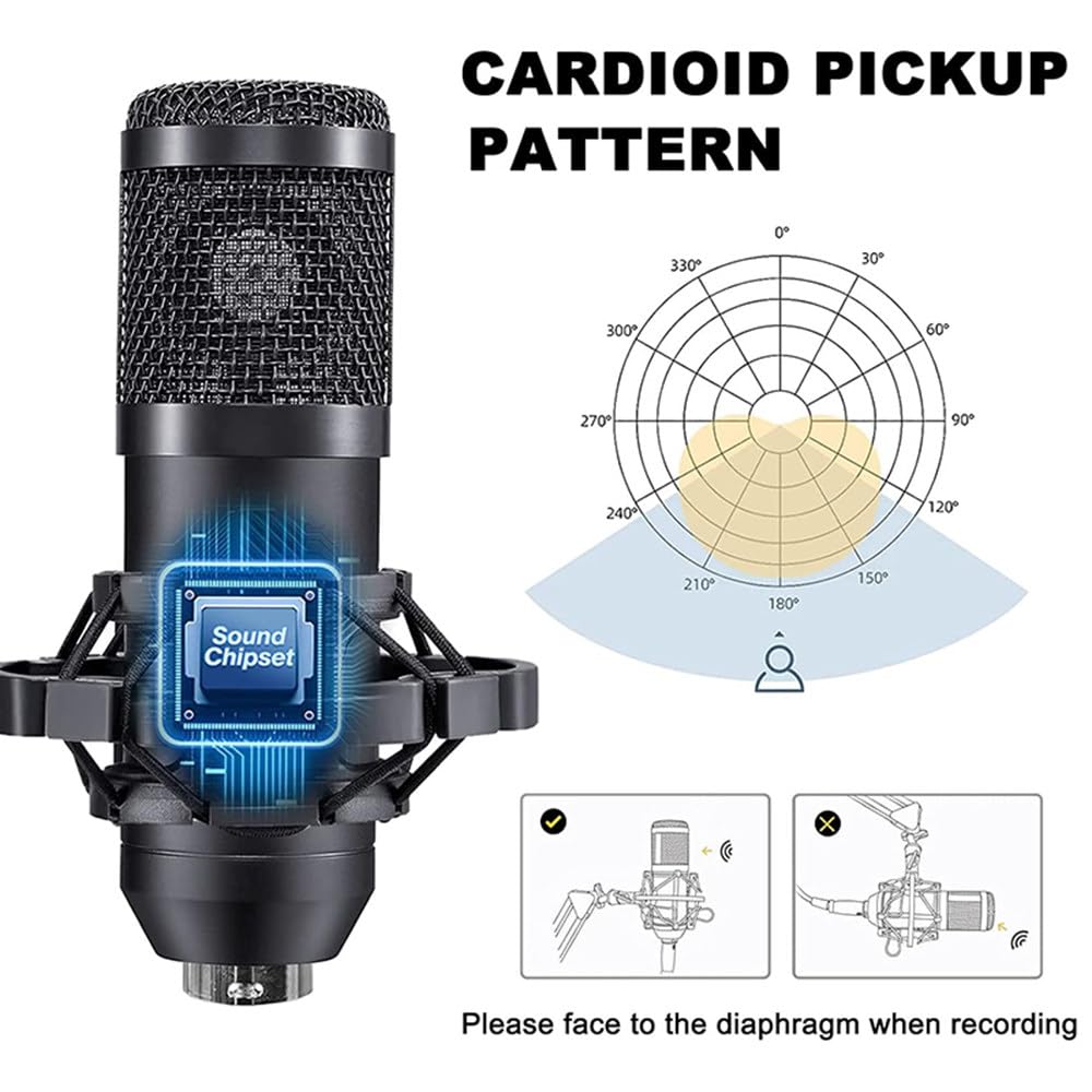 Paquete De Equipo Para Podcast, Cambiador De Voz Con Micrófono Para Podcast, Brazo Articulado Ajustable Para Micrófono, Para Micrófono De Juegos, Equipo De Estudio, Canto Y Transmisión En Vivo Glod