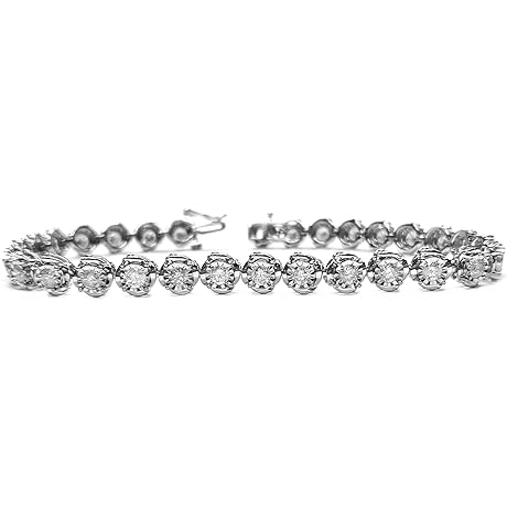 10kt White Gold Tennis Bracelet | Shimmering 3.15 Carat Diamond Tennis Bracelet