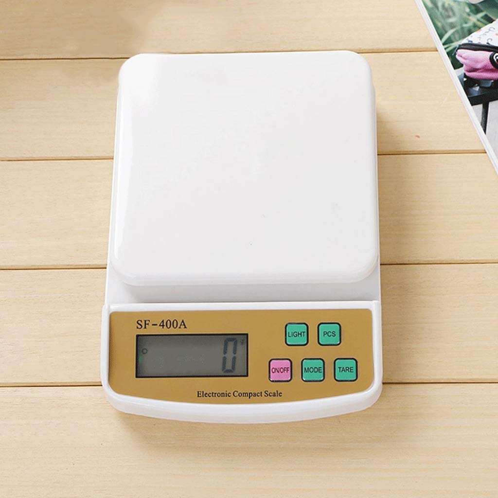 Báscula Digital Electrónica con Función De Tara, LCD, Contador De Acero Inoxidable, para Cocina, Repostería, Frutas Y Verduras, Pesaje De 30 Kg/1 G.,10kg/1g