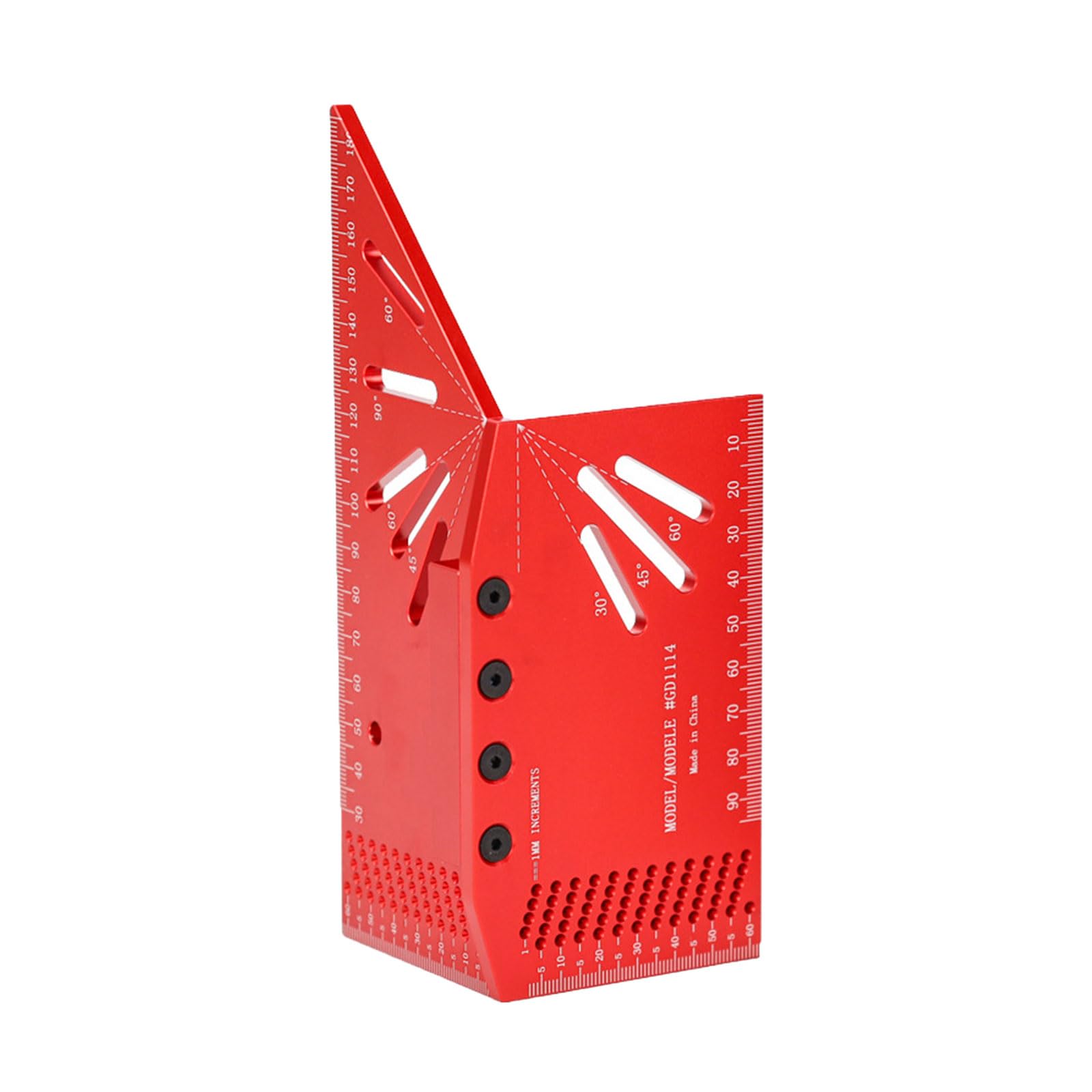 Buxuaaaa Metric Scribing Ruler Woodworking Square 30/45 / 60/90 Degree Measurement Tool Protractor Multifunctional Measurements