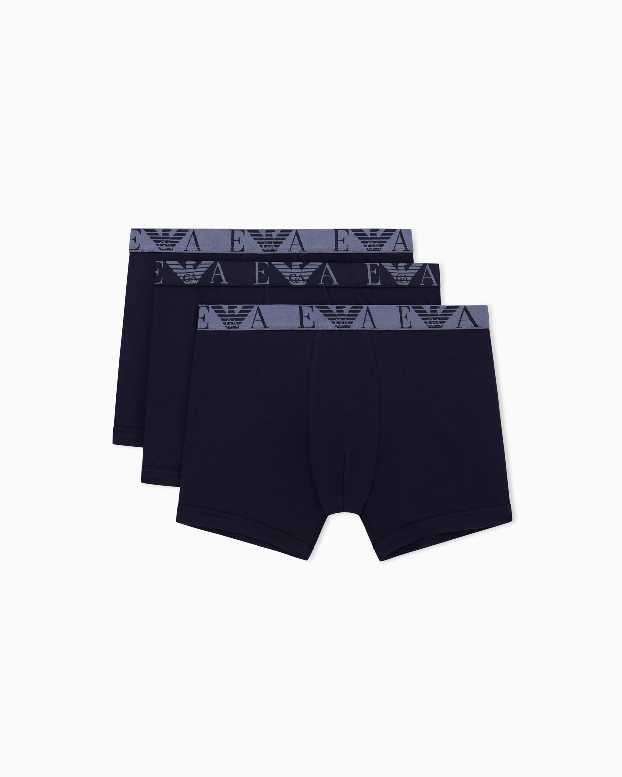 Emporio Armani Man's Bold Monogram 3-Pack Boxer Blue XXL