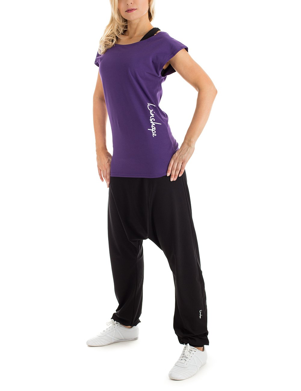 Winshape WH7 Pantaloni alla turca, da donna, adatti per il fitness, la danza, il tempo libero