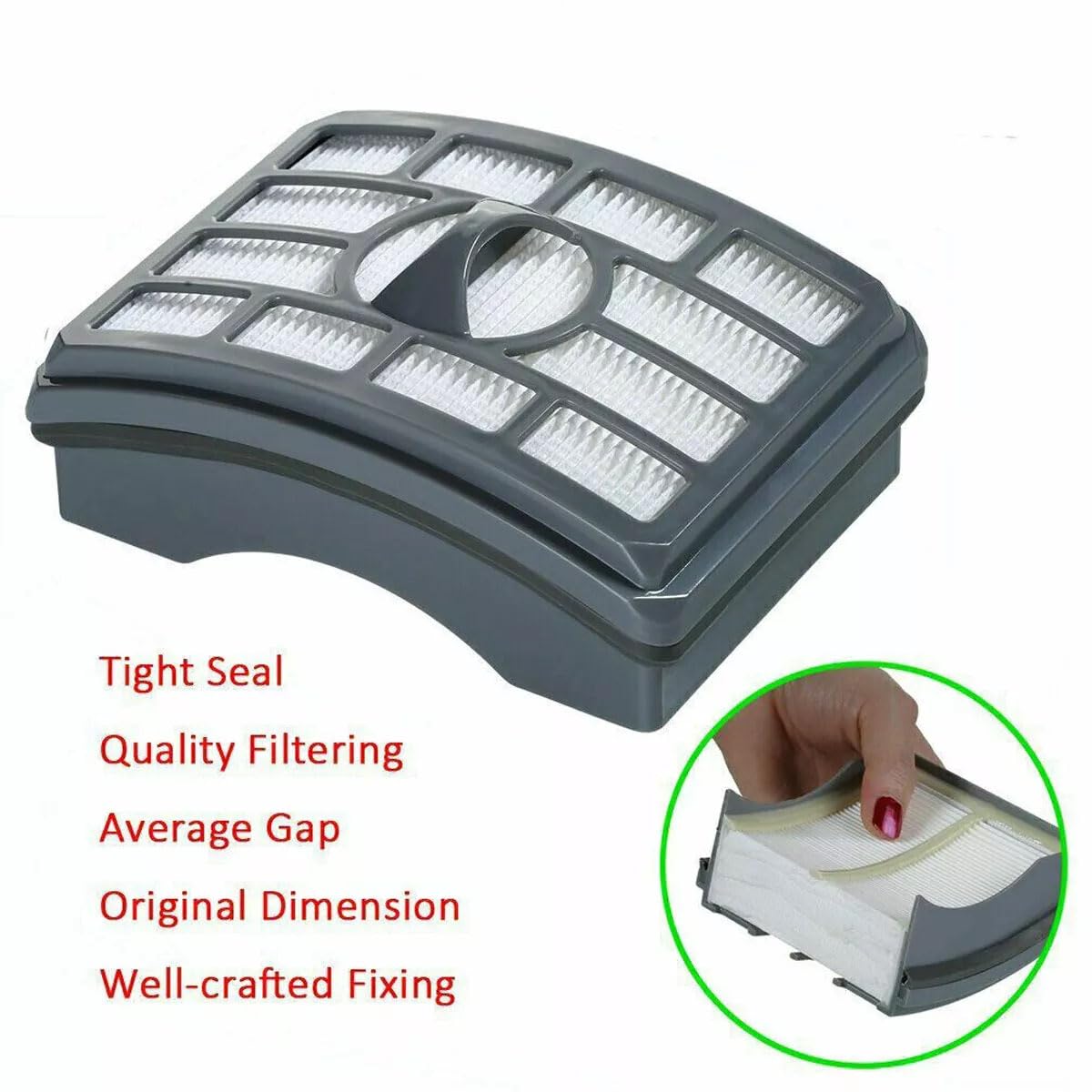 Vacuum Filter Replacement for Shark Rotator Pro Lift-away NV500 NV501 NV502 NV505 NV500C NV500Q NV552 UV560 NV642 ZU780 ZU782 ZU785, Replace Part Xff500 Xhf500. 2 HEPA + 4 Foam & Felt Filters