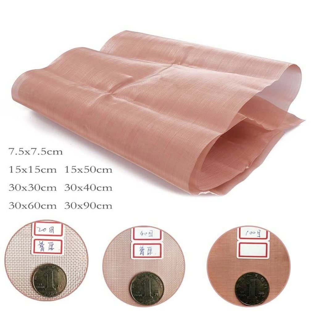 Treillis métallique tissé en cuivre et laiton 10-200 mesh, écran métallique flexible 1 pièce(30 Mesh 30x40cm)