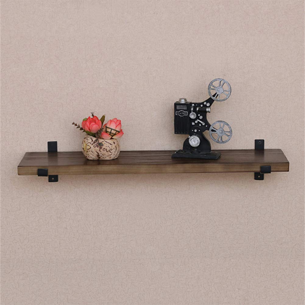 ZZXY Staffe per Mensole, 15cm Staffe Mensole Pesanti Galleggiante da Parete Scaffale, Staffe Reggimensola Supporto Mensole Industriale da Muro per Scaffali, Portante Massimo (2 Pezzi, Nero)