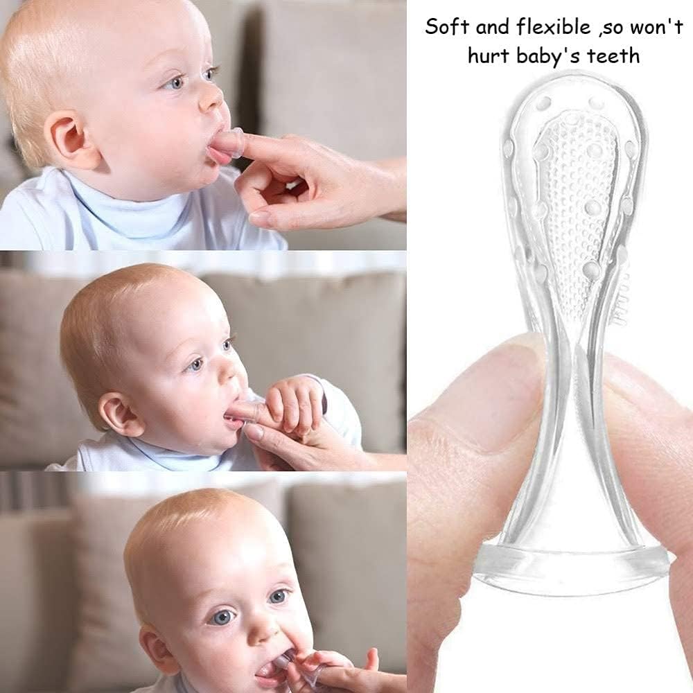 XIIAA Baby Combo Set of-9 Items [Steel Bottle,Bottle Cover,Silicone Spoon,Silicone Food Feeder,Fruit Feeder,Finger Toothbrush,TEETHER,NOSAL and BIB] (Green) - Image 6 thumbnail