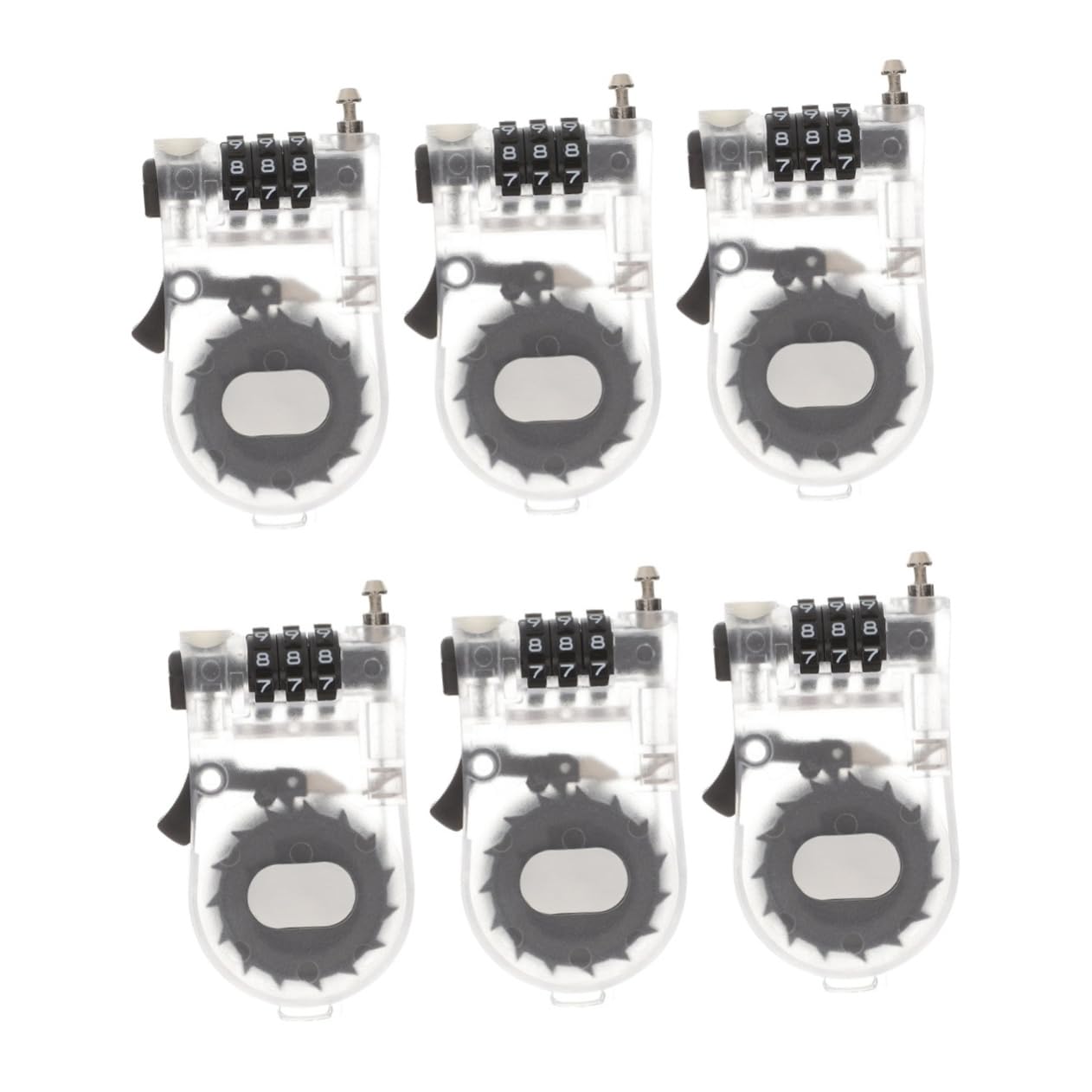 BESPORTBLE 6 Pièces Antivol Serrure À Combinaison Serrures De Vélo Serrure Codée Petite Serrure Sécurité Antivol De Vélo Équipement De Snowboard Ski Boost Lock Équipement De Snowboard